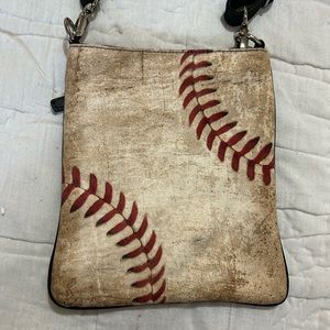 Baseball crossbody bag